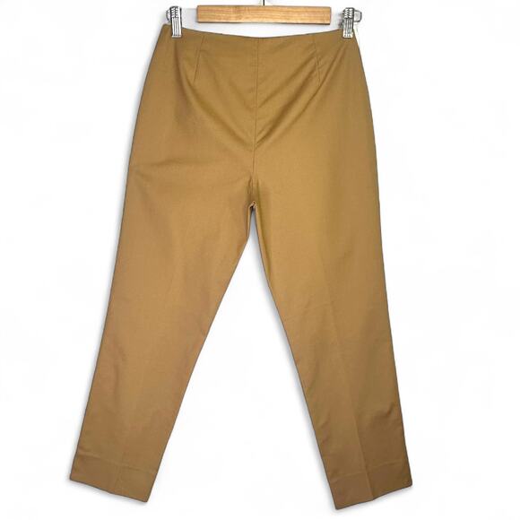 Lafayette 148 New York Women's Cropped Bleeker Pant Size 0 Camel Brown - Picture 5 of 9